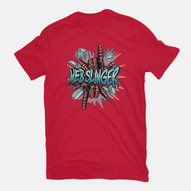 Legend Of The Web Slinger-Unisex-Basic-Tee-glitchygorilla