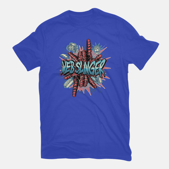 Legend Of The Web Slinger-Unisex-Basic-Tee-glitchygorilla