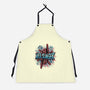 Legend Of The Web Slinger-Unisex-Kitchen-Apron-glitchygorilla