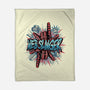 Legend Of The Web Slinger-None-Fleece-Blanket-glitchygorilla