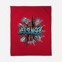 Legend Of The Web Slinger-None-Fleece-Blanket-glitchygorilla