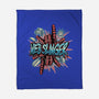 Legend Of The Web Slinger-None-Fleece-Blanket-glitchygorilla