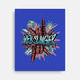 Legend Of The Web Slinger-None-Stretched-Canvas-glitchygorilla