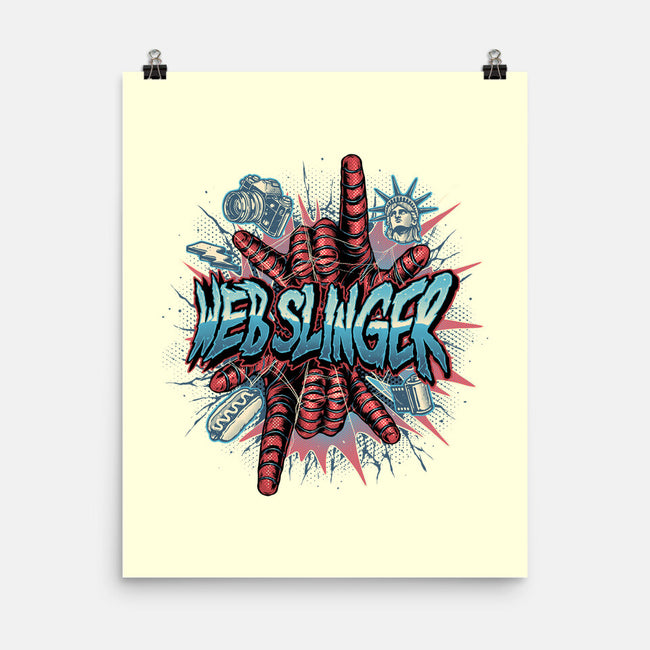 Legend Of The Web Slinger-None-Matte-Poster-glitchygorilla