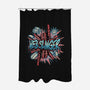 Legend Of The Web Slinger-None-Polyester-Shower Curtain-glitchygorilla