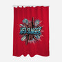 Legend Of The Web Slinger-None-Polyester-Shower Curtain-glitchygorilla