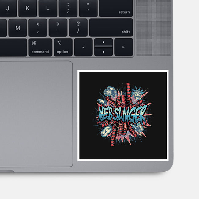 Legend Of The Web Slinger-None-Glossy-Sticker-glitchygorilla