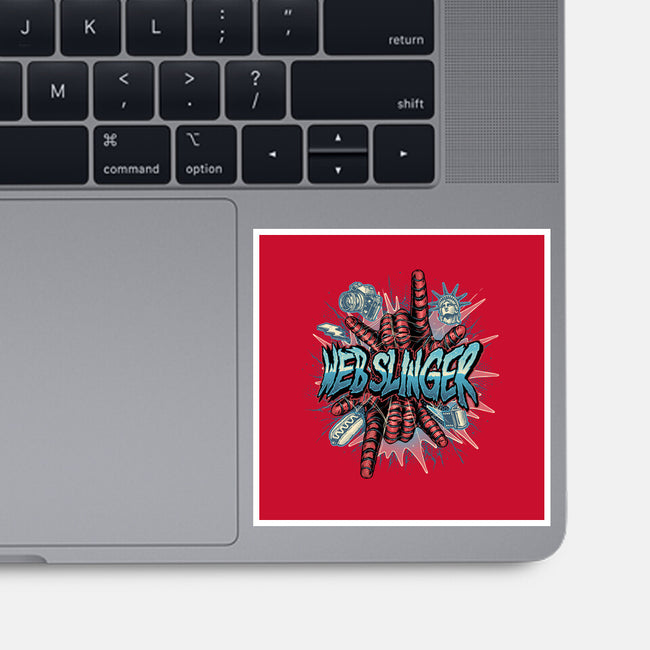 Legend Of The Web Slinger-None-Glossy-Sticker-glitchygorilla
