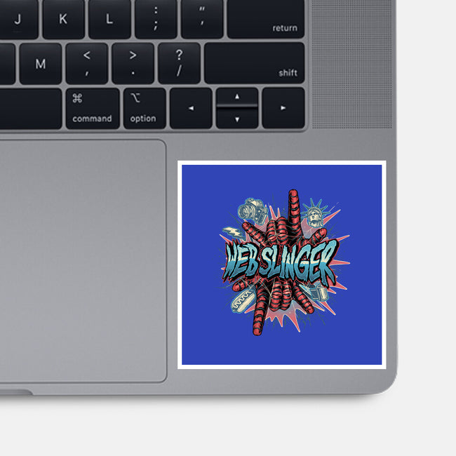 Legend Of The Web Slinger-None-Glossy-Sticker-glitchygorilla