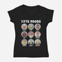 1976 Moods-Womens-V-Neck-Tee-NMdesign