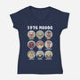 1976 Moods-Womens-V-Neck-Tee-NMdesign