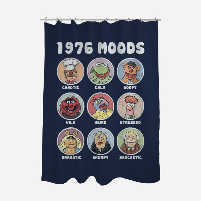 1976 Moods-None-Polyester-Shower Curtain-NMdesign