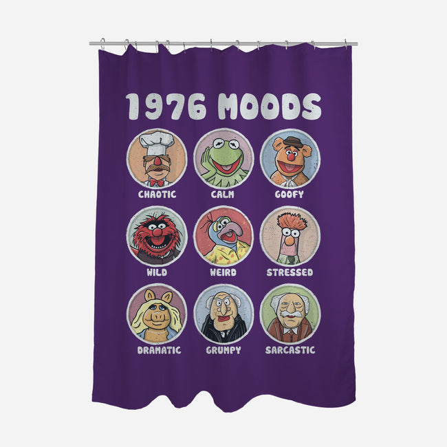 1976 Moods-None-Polyester-Shower Curtain-NMdesign