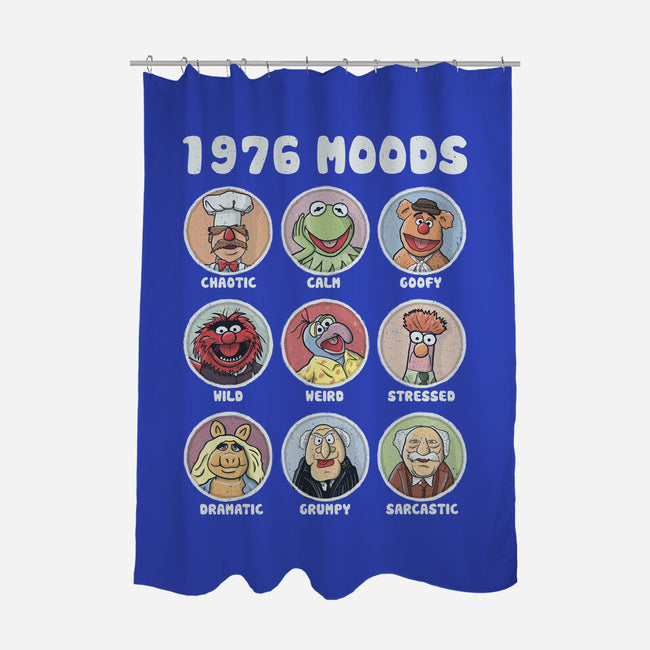 1976 Moods-None-Polyester-Shower Curtain-NMdesign