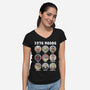 1976 Moods-Womens-V-Neck-Tee-NMdesign