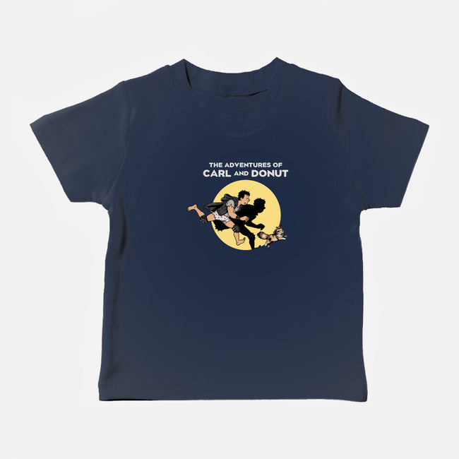 The Adventures Of Carl And Donut-Baby-Basic-Tee-NMdesign
