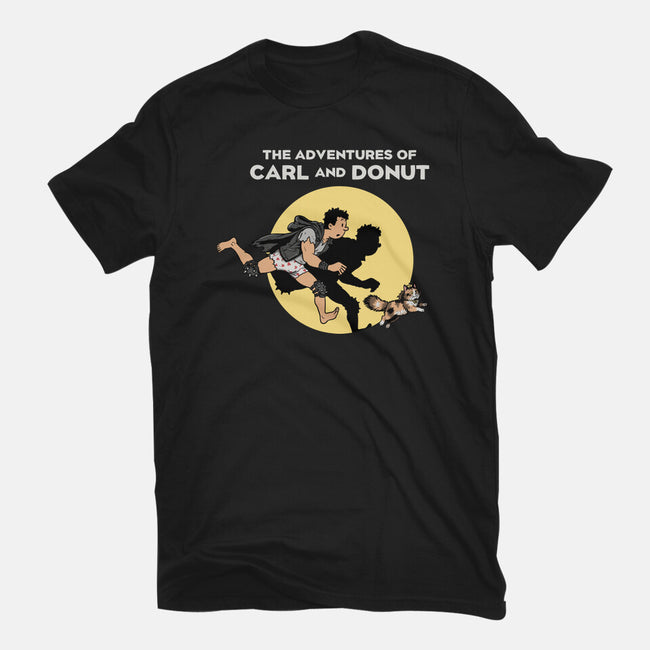 The Adventures Of Carl And Donut-Mens-Basic-Tee-NMdesign