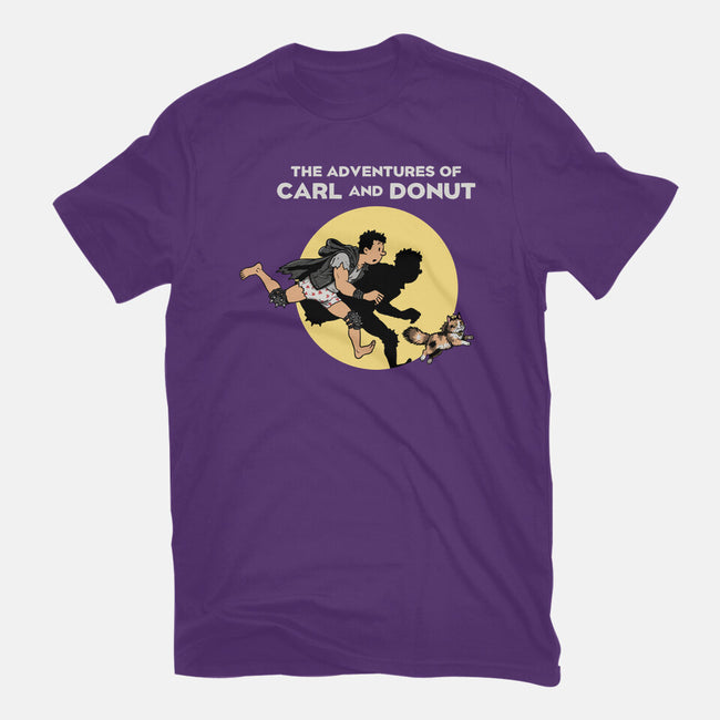 The Adventures Of Carl And Donut-Mens-Basic-Tee-NMdesign