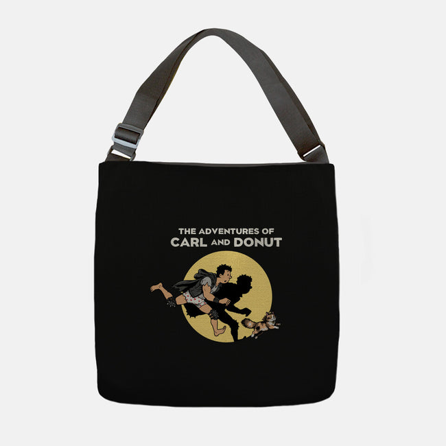 The Adventures Of Carl And Donut-None-Adjustable Tote-Bag-NMdesign