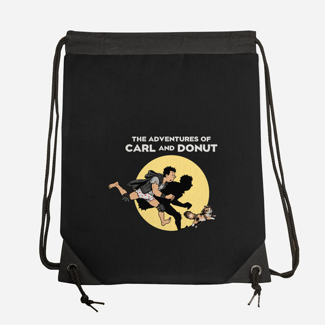 The Adventures Of Carl And Donut-None-Drawstring-Bag-NMdesign