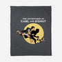 The Adventures Of Carl And Donut-None-Fleece-Blanket-NMdesign