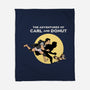 The Adventures Of Carl And Donut-None-Fleece-Blanket-NMdesign