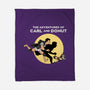 The Adventures Of Carl And Donut-None-Fleece-Blanket-NMdesign