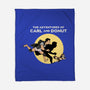 The Adventures Of Carl And Donut-None-Fleece-Blanket-NMdesign