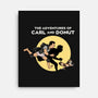 The Adventures Of Carl And Donut-None-Stretched-Canvas-NMdesign