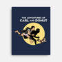 The Adventures Of Carl And Donut-None-Stretched-Canvas-NMdesign