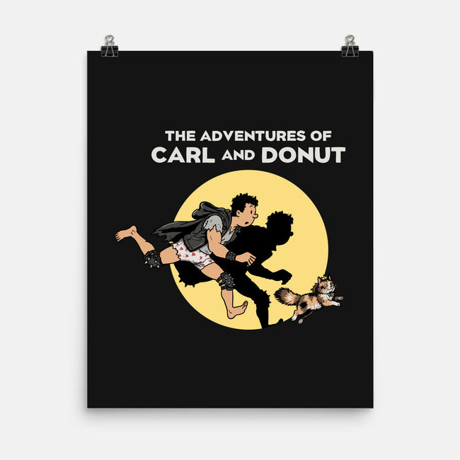 The Adventures Of Carl And Donut-None-Matte-Poster-NMdesign