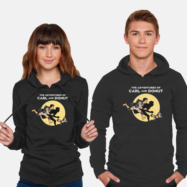 The Adventures Of Carl And Donut-Unisex-Pullover-Sweatshirt-NMdesign