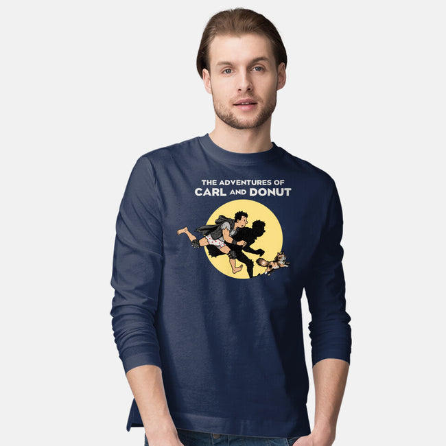 The Adventures Of Carl And Donut-Mens-Long Sleeved-Tee-NMdesign