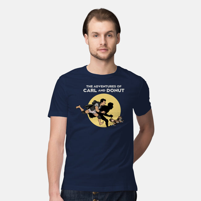 The Adventures Of Carl And Donut-Mens-Premium-Tee-NMdesign