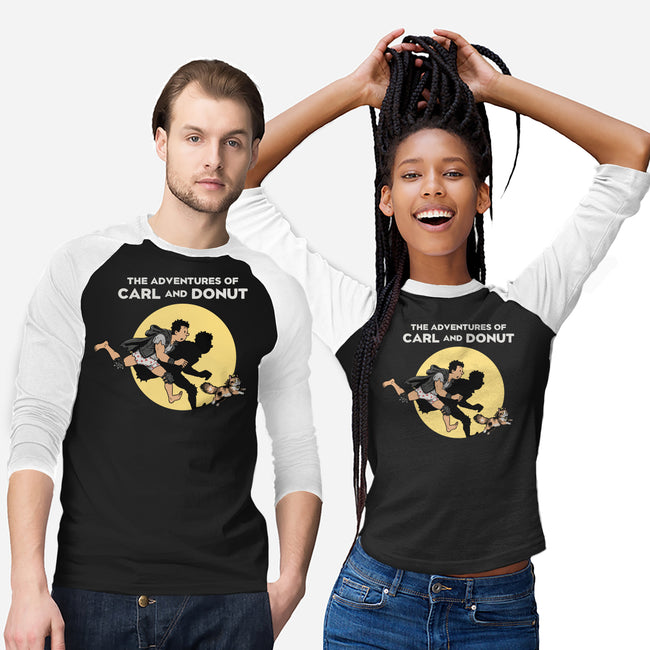 The Adventures Of Carl And Donut-Unisex-Baseball-Tee-NMdesign