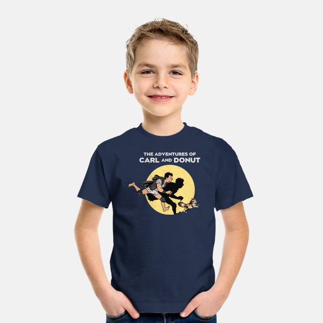 The Adventures Of Carl And Donut-Youth-Basic-Tee-NMdesign