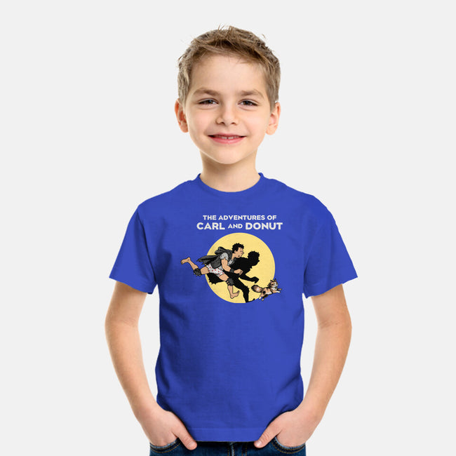The Adventures Of Carl And Donut-Youth-Basic-Tee-NMdesign