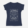 Carl Crawler’s Whiskey-Womens-V-Neck-Tee-NMdesign
