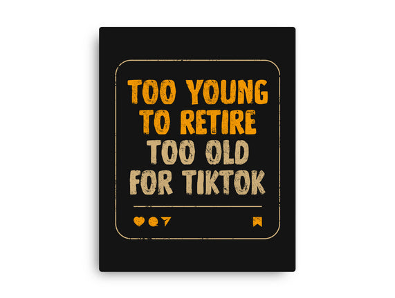 Too Old For TikTok