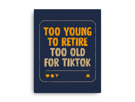 Too Old For TikTok