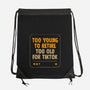 Too Old For TikTok-None-Drawstring-Bag-koalastudio