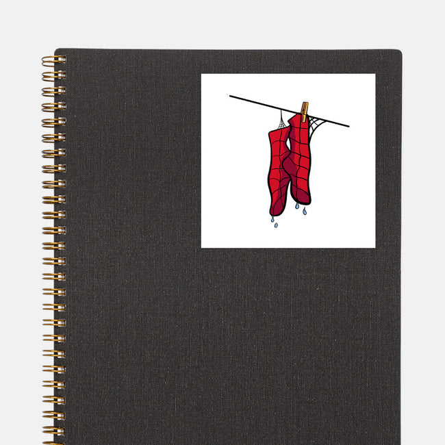 Spider Laundry Day-None-Glossy-Sticker-nickzzarto