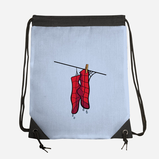 Spider Laundry Day-None-Drawstring-Bag-nickzzarto