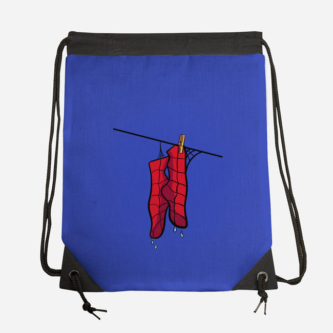 Spider Laundry Day-None-Drawstring-Bag-nickzzarto