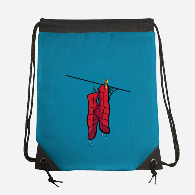 Spider Laundry Day-None-Drawstring-Bag-nickzzarto
