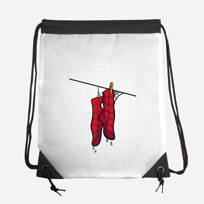 Spider Laundry Day-None-Drawstring-Bag-nickzzarto