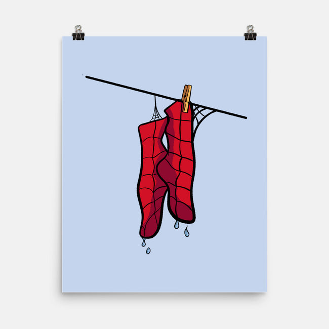 Spider Laundry Day-None-Matte-Poster-nickzzarto