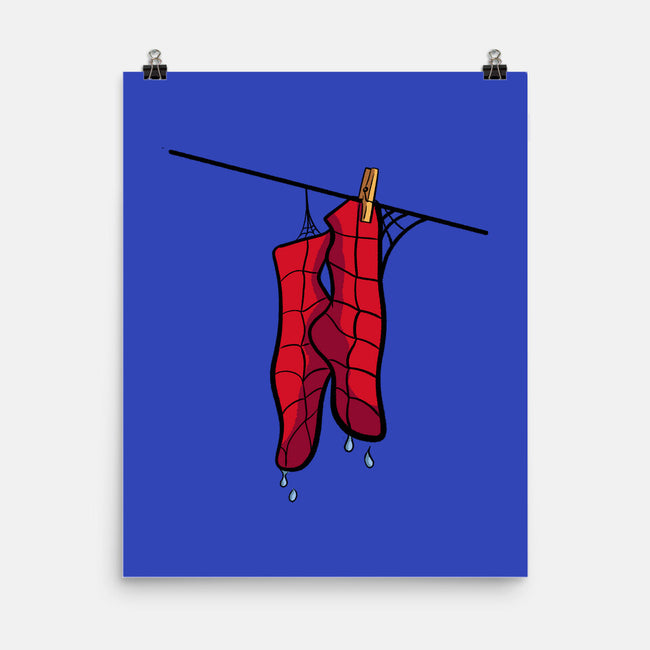Spider Laundry Day-None-Matte-Poster-nickzzarto