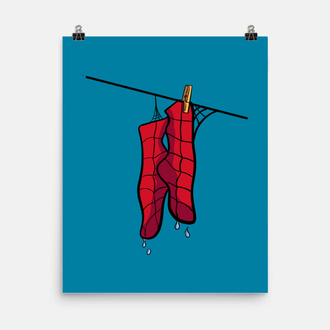 Spider Laundry Day-None-Matte-Poster-nickzzarto