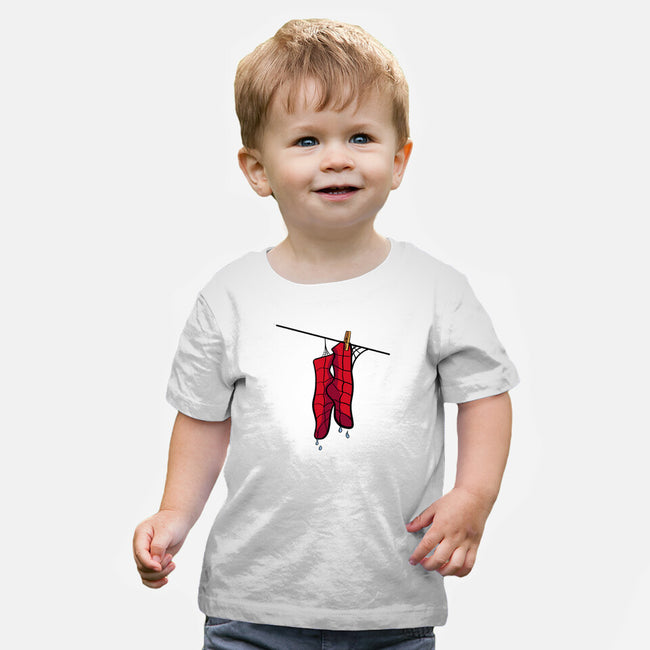 Spider Laundry Day-Baby-Basic-Tee-nickzzarto
